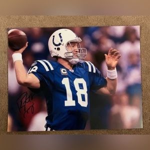 Peyton Manning Autographed Photo Indianapolis Colts 8.5x11